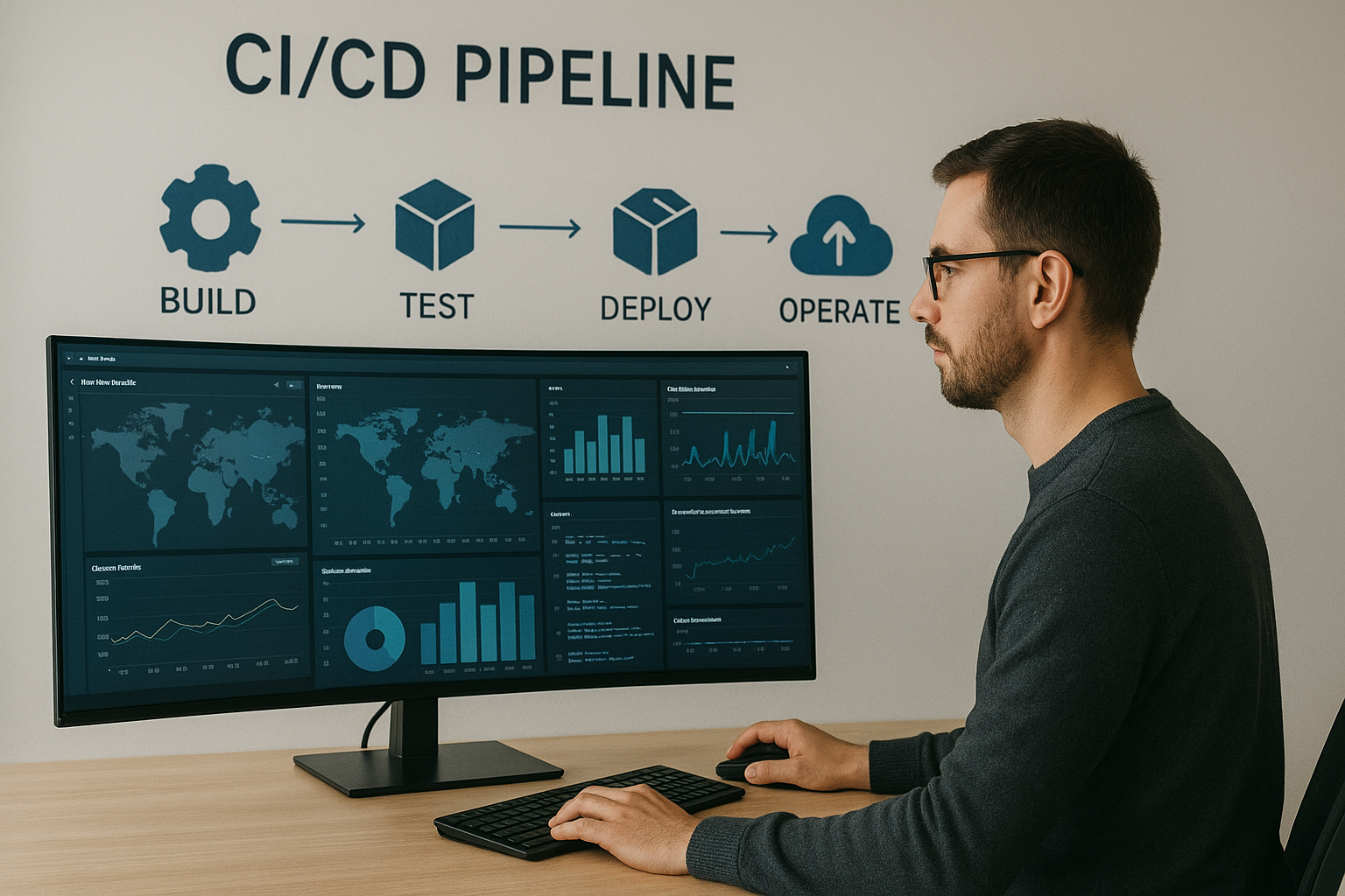 Image of a DevOps pipeline