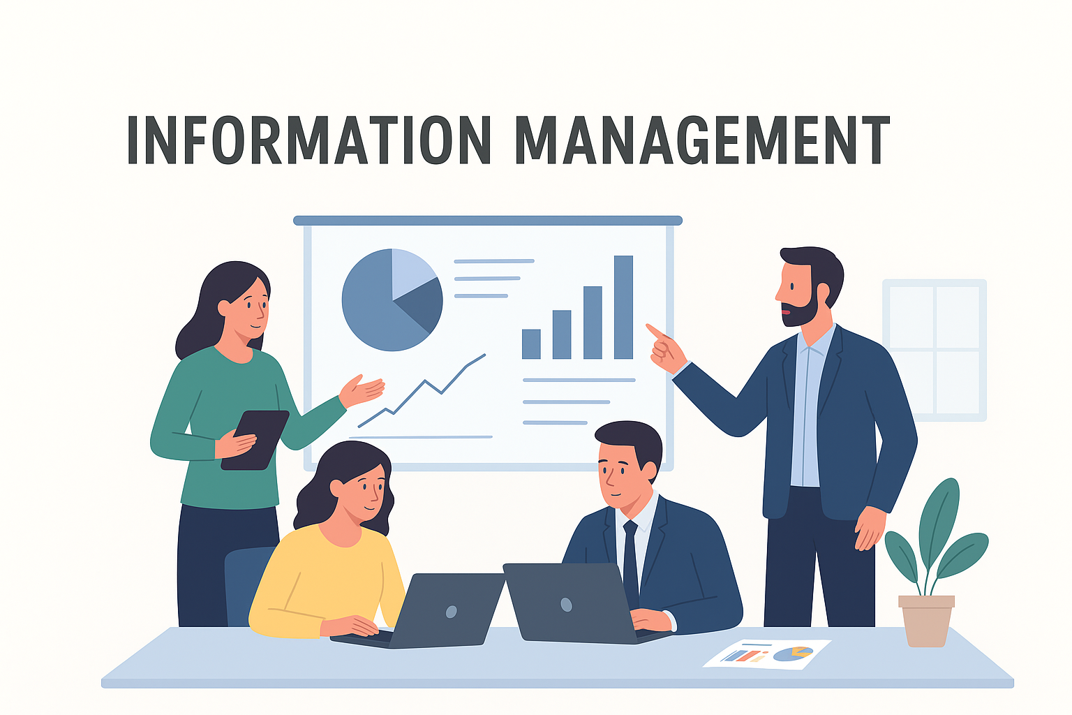 Image illustrating the benefits of organized data, such as speed and security.